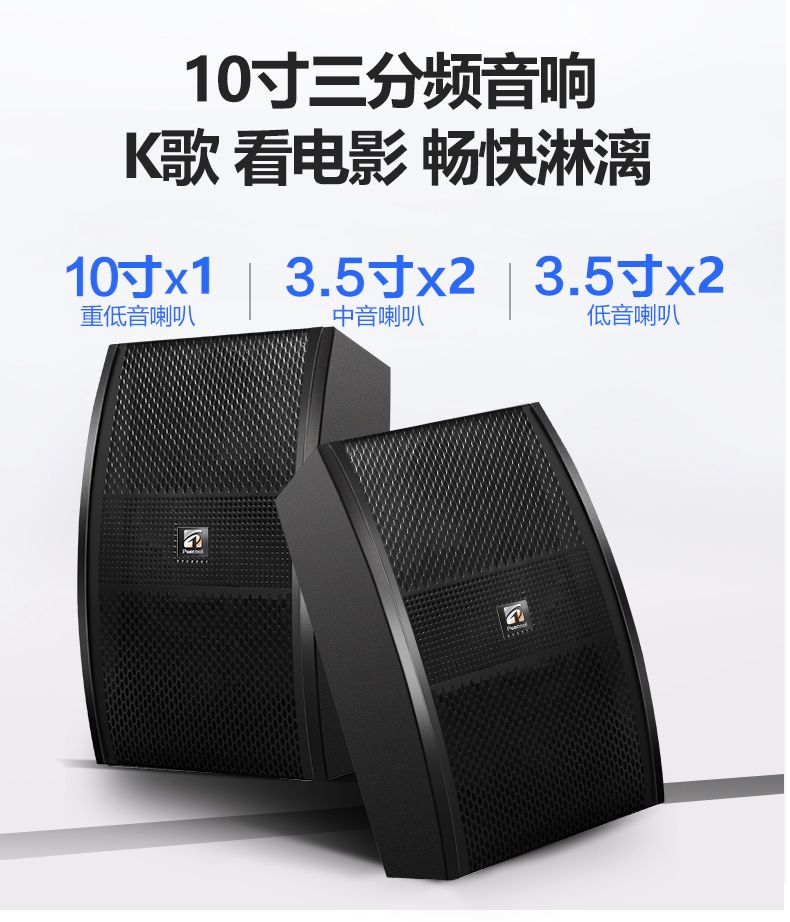 N5专业卡包KTV高功率10寸KTV音箱（一对）